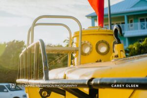 east end yellow submarine historic cayman islands stock photography