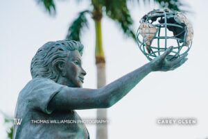 george town heroes square historic cayman islands stock photography