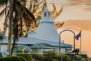 lighthouse resturant historic cayman islands stock photography