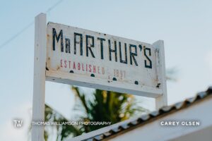 mr arthurs historic cayman islands stock photography