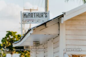 mr arthurs historic cayman islands stock photography