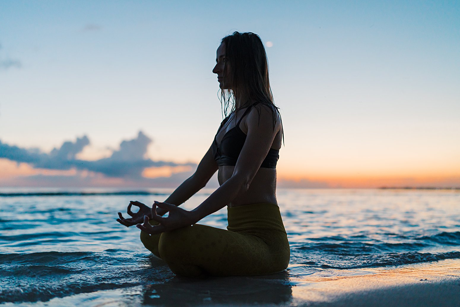 seven mile beach yoga portrait cayman islands photography