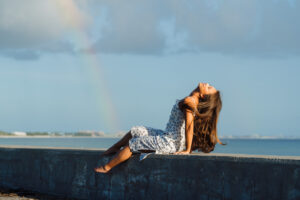 cayman islands asian model beach lifestyle photographer