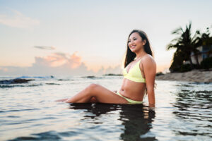 cayman islands asian model beach lifestyle photographer