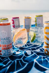 revized cayman islands beach seltzer commercial photographer