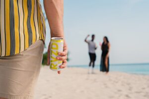 revized cayman islands beach seltzer commercial photographer