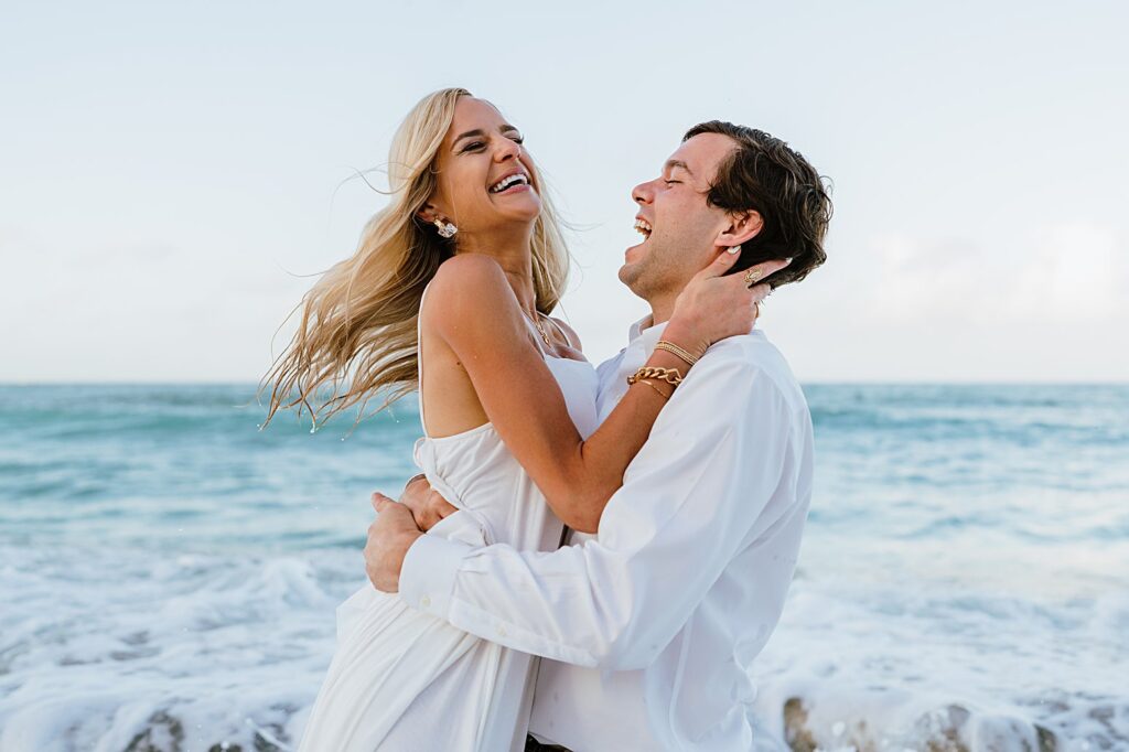 cemetery beach grand cayman couple engagement