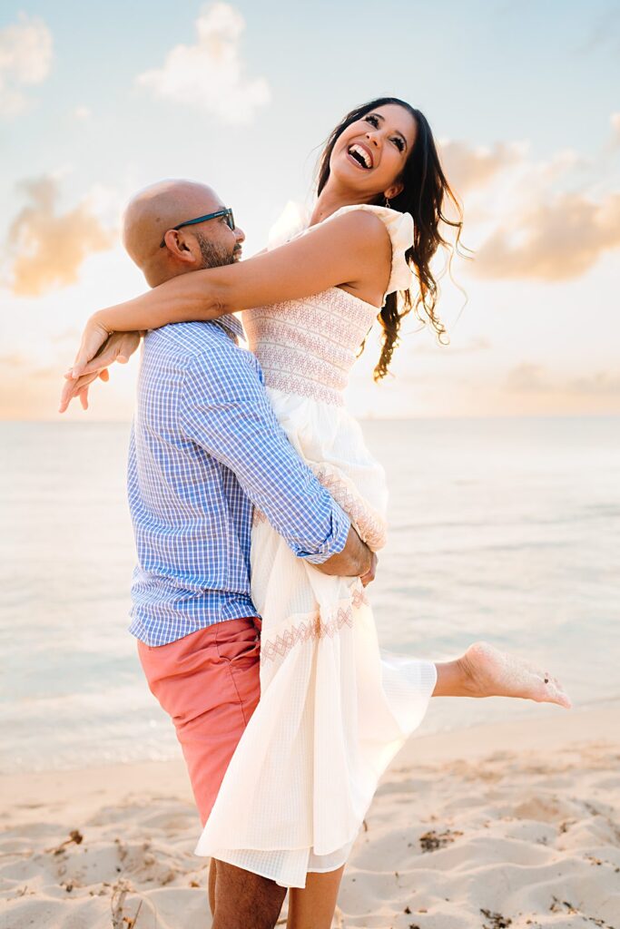 auckland engagement couple photographer beach